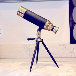 Vintage Stellar Telescope Made in Japan Large 10 3/4” 5X Magnify Original Stand